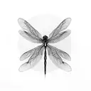 Dragonfly tattoo design idea