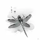 Dragonfly tattoo design idea