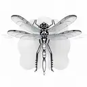 Dragonfly tattoo design idea