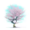 cherry blossom tree tattoo design idea