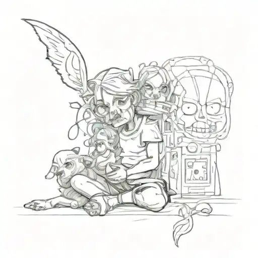 child hood trauma. my mom was an alcoholic, and my father was emotionally abusive  tattoo design idea