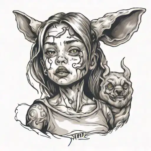 child hood trauma. my mom was an alcoholic, and my father was emotionally abusive  tattoo design idea