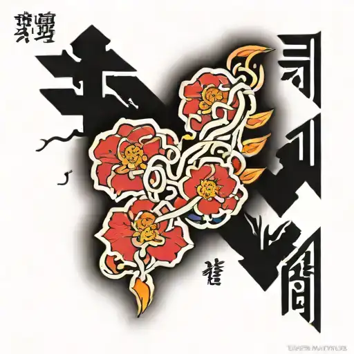 Korean written tattoo design idea