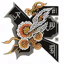 Korean written tattoo design idea