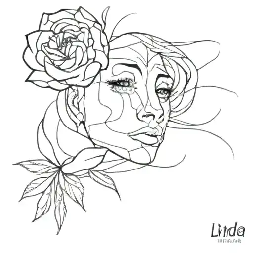 R.I.P Linda tattoo design idea