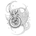 turbo and piston tattoo design idea