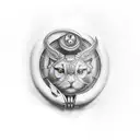 turbo and piston tattoo design idea