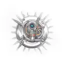 turbo and piston tattoo design idea