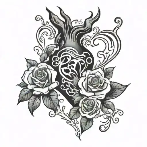 not of my heart but of my soul tattoo design idea