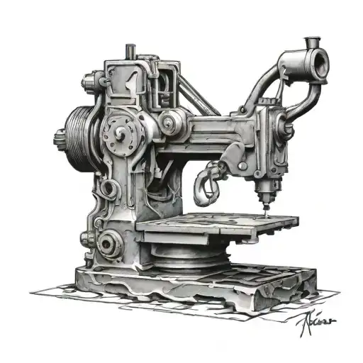 tattoo of Granite CNC machine tattoo design idea