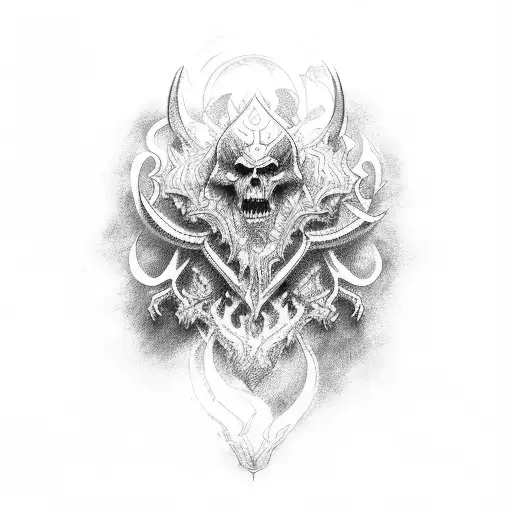 Dangerous God tattoo design idea
