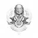 Dangerous God tattoo design idea