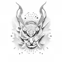 almost god tattoo design idea