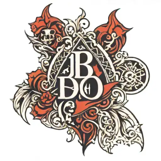 Blood type 1 negative tattoo design idea