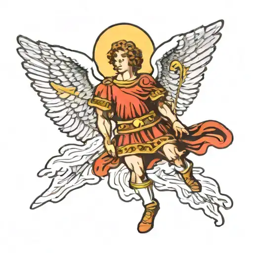 st michael archangel tattoo design idea