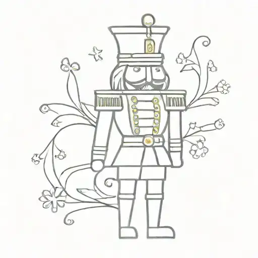 nutcracker silhouette   tattoo design idea