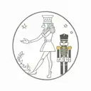 nutcracker silhouette   tattoo design idea