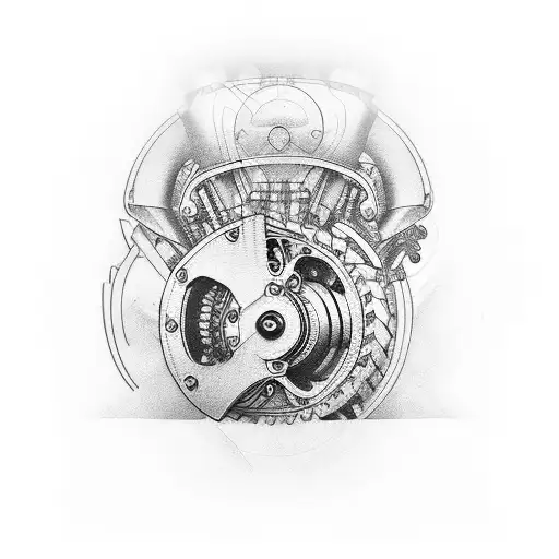 yamaha r1 motorcycleengine crankshaft tattoo design idea