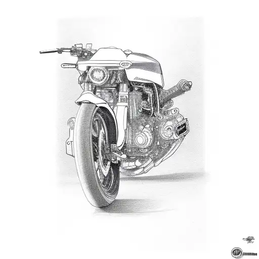 yamaha r1 motorcycleengine crankshaft tattoo design idea