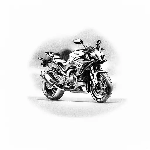 yamaha r1 motorcycle crossplain crankshaft tattoo design idea