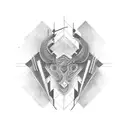 art deco tattoo design idea