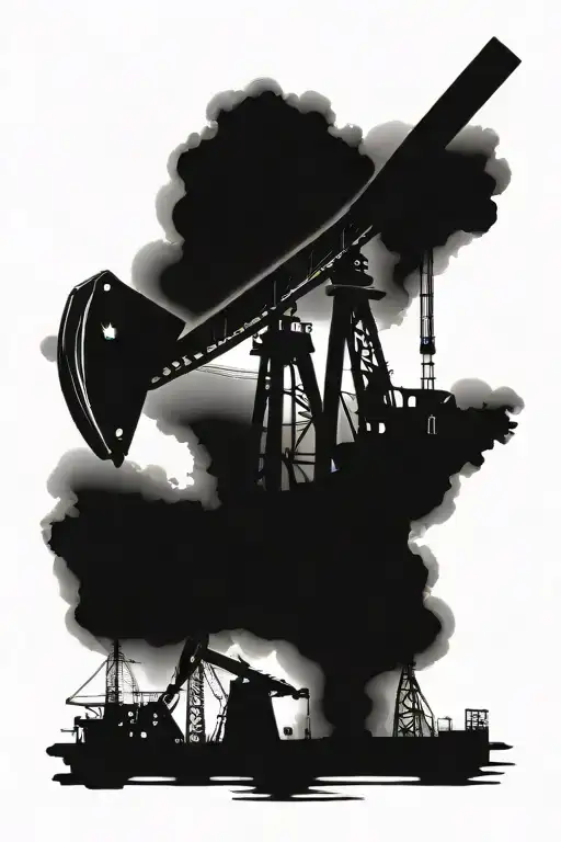 oilfield sleeve tattoo design idea