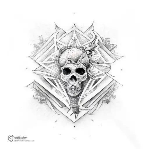 create uran with true detective tattoo design idea