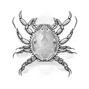 crab tattoo design idea