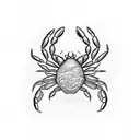 crab tattoo design idea