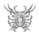 crab tattoo design idea
