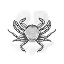 crab tattoo design idea
