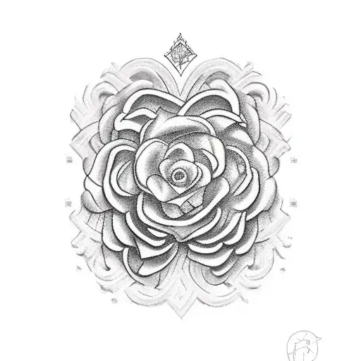 ruby and Roman numerals for 27 tattoo design idea