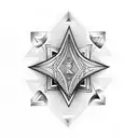 ruby and Roman numerals for 27 tattoo design idea