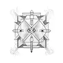 ruby and Roman numerals for 27 tattoo design idea