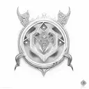 ruby and Roman numerals for 27 tattoo design idea