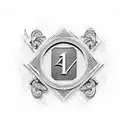 ruby and Roman numerals for 27 tattoo design idea