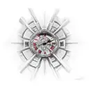 ruby and Roman numerals for 27 tattoo design idea