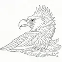 Incorporate the Seabee logo and eagle feathers into a sketch-style arm band tattoo for a unique and personalized design tattoo design idea