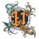 overlapping numbers 11 08 16 22 tattoo design idea