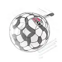 A tattoo of a soccer ball transforming into a race car, showcasing the client's passion for both sports tattoo design idea