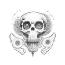 mapa mundia, con una veleta y una brujula tattoo design idea