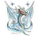 five headed dragon tattoo design idea