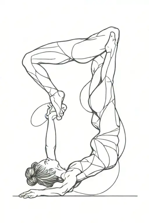 Gymnastics tattoo design idea