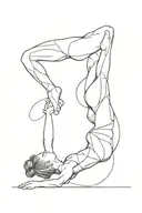 Gymnastics tattoo design idea