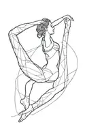 Gymnastics tattoo design idea