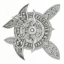 Polynesian tribal patterns tattoo design idea