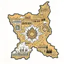 punjab map tattoo design idea