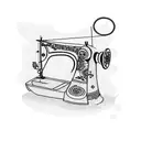 sewing machine tattoo design idea