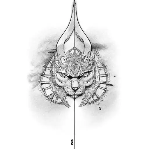 a metric and standard ruler tattoo design idea