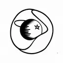 planets minimalist  tattoo design idea